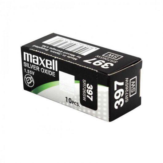 Maxell SR726SW Pack de 10 Pilas de Botón 397