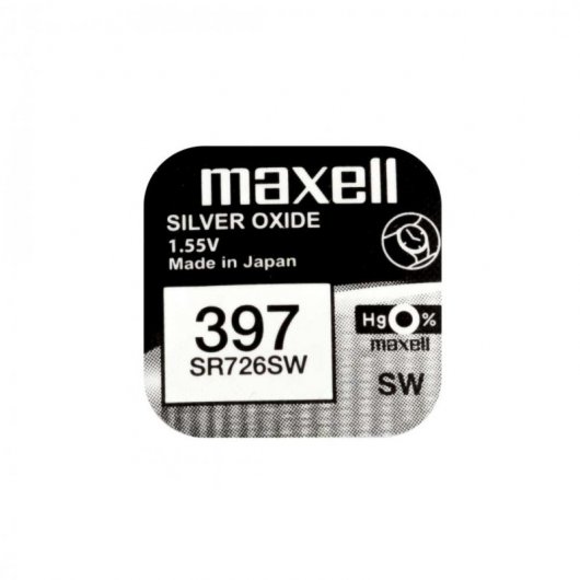 Maxell SR726SW Pack de 10 Pilas de Botón 397