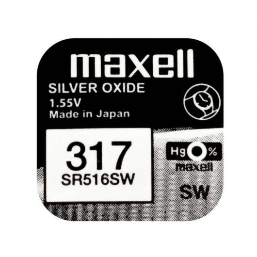 Maxell SR516SW Pila de Botón 317