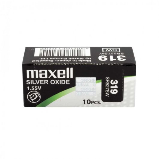 Maxell SR527SW Pack de 10 Pilas de Botón 319