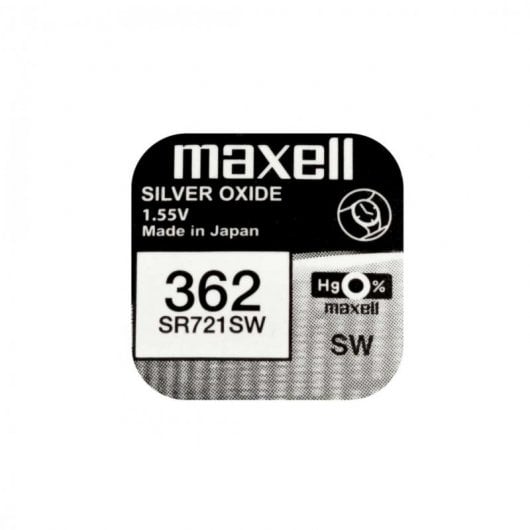 Maxell SR721SW Pack de 10 Pilas de Botón 362