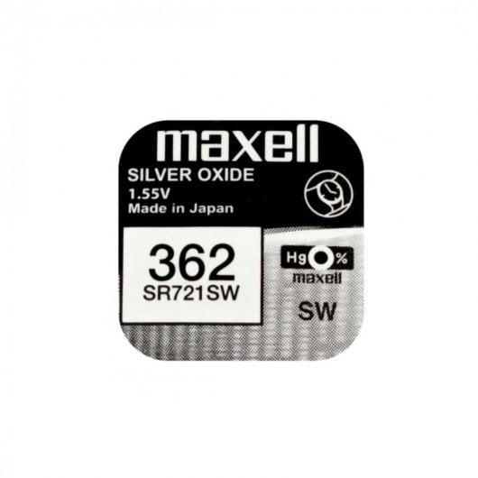 Maxell SR721SW Confezione da 10 batterie a bottone 362