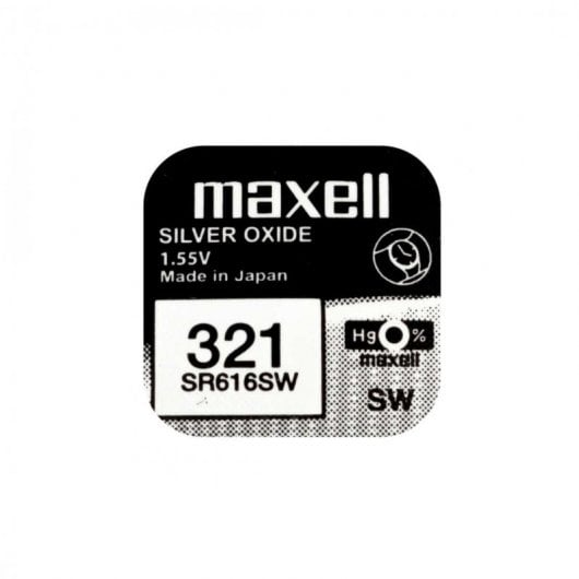 Maxell SR616SW Lot de 10 piles bouton 321