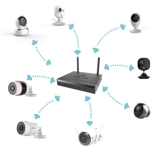 Enregistreur NVR pour Caméra IP EZVIZ X5S-8W 8 canaux 5MP 8TB HDD WiFi