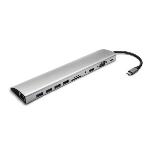 Unotec DockStation USB-C 11 en 1 Gris