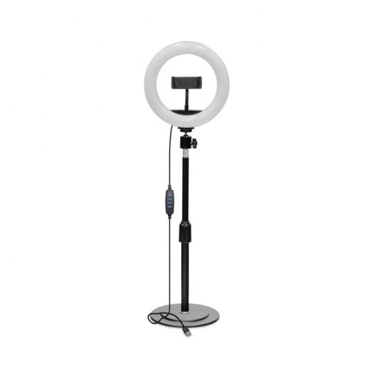 Unotec Soporte de Grabación para Smartphone con Anillo LED