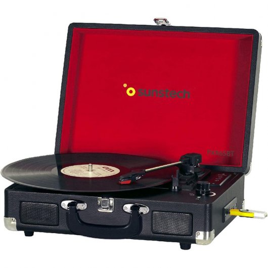Sunstech PXR6SBT Tocadiscos Bluetooth Negro