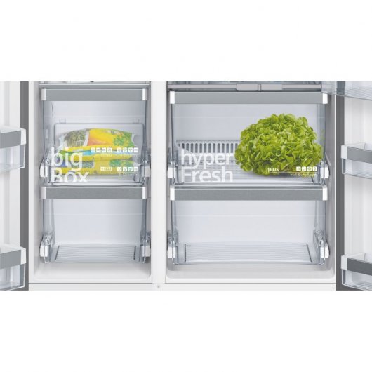 Siemens iQ700 KA92NLB35 Frigorífico Americano A++ Acero Inoxidable Negro