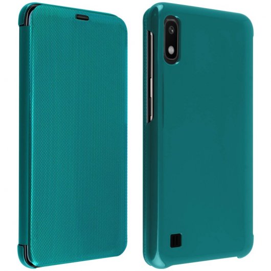 Avizar Funda Translúcida con Acabado Surcado Verde para Samsung Galaxy A10