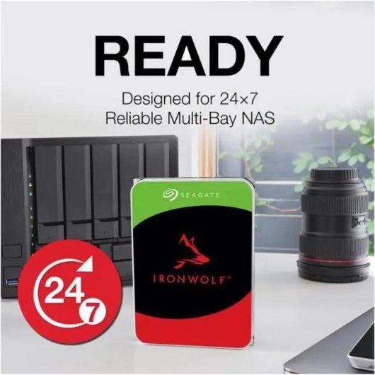 Disque Dur Seagate IronWolf NAS 8TB HDD 3,5" SATA 6Gb/s 7200rpm