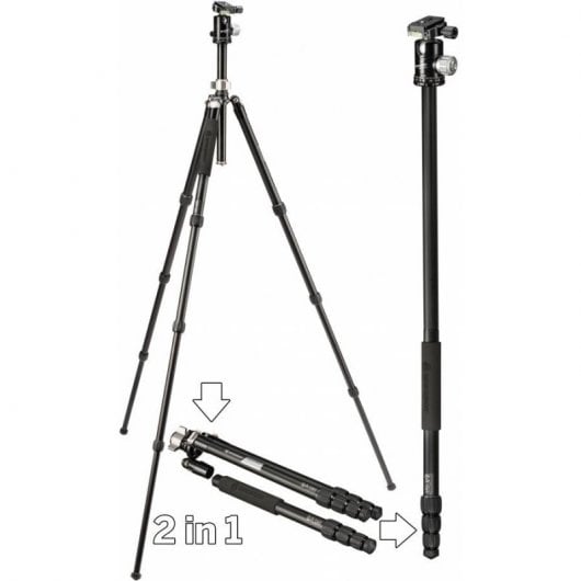 Bresser Optics BX-25 Pro trépied Caméras numériques 3 pieds Noir, Argent