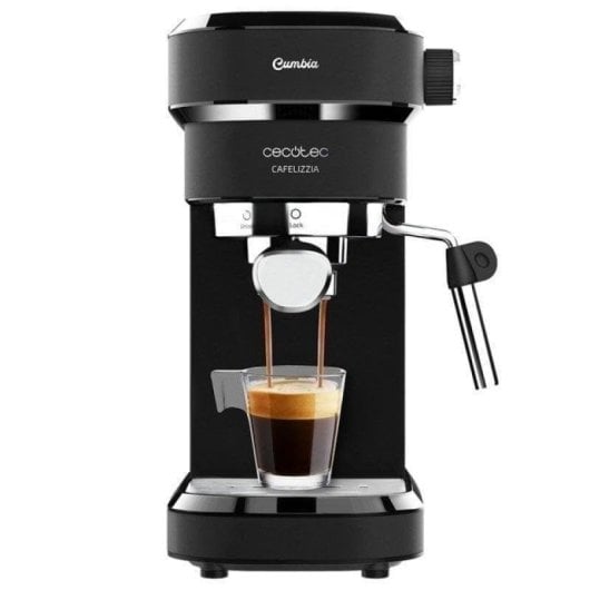 Siebträgermaschine Cecotec Cafelizzia 790 Black 1,2L 20 Bar Edelstahl mit Dampfdüse
