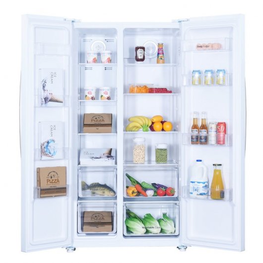 Daewoo FRN-SH25BVW Frigorífico Americano No Frost A+ Blanco