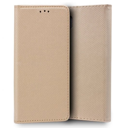 Étui à rabat beige uni cool pour Samsung Galaxy Note 10 Plus
