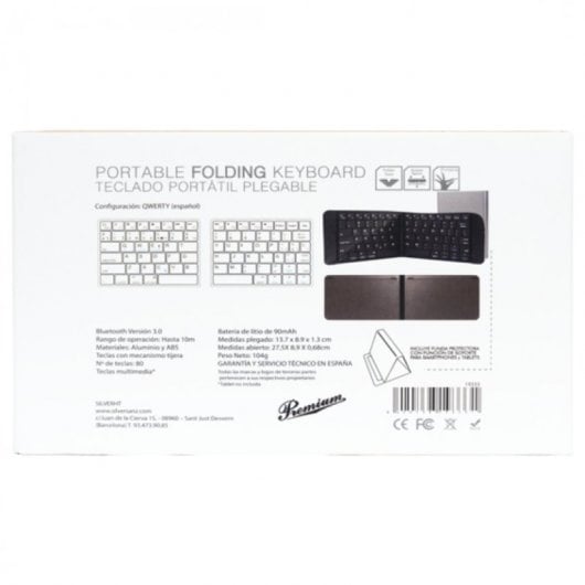 SilverHT Teclado Sem Fios Dobrável