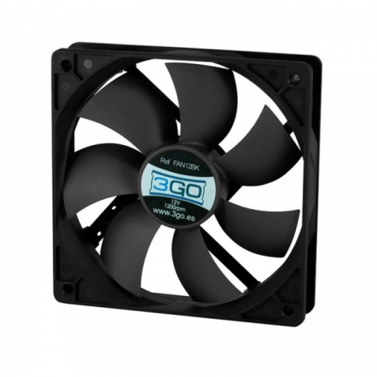 3Go FAN12BK Ventilador Suplementario 120mm Negro