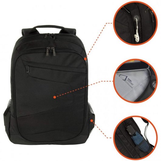 Tucano Lato Mochila Preta para MacBook Pro 14"
