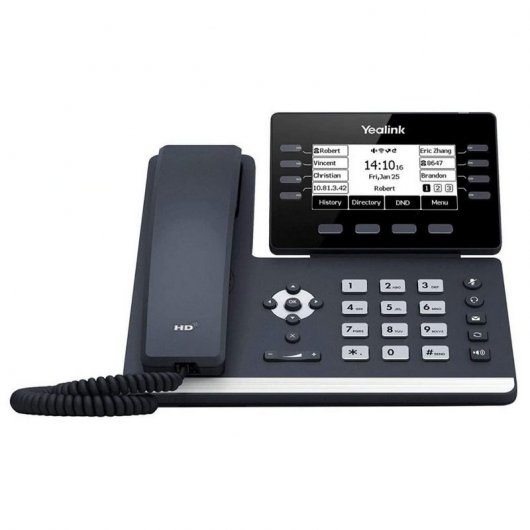 Yealink SIP-T53W Teléfono VoIP Negro