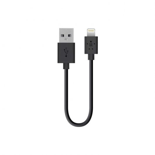Belkin Mixit Cable de Carga y Sincronización Lightning a USB 15cm Negro