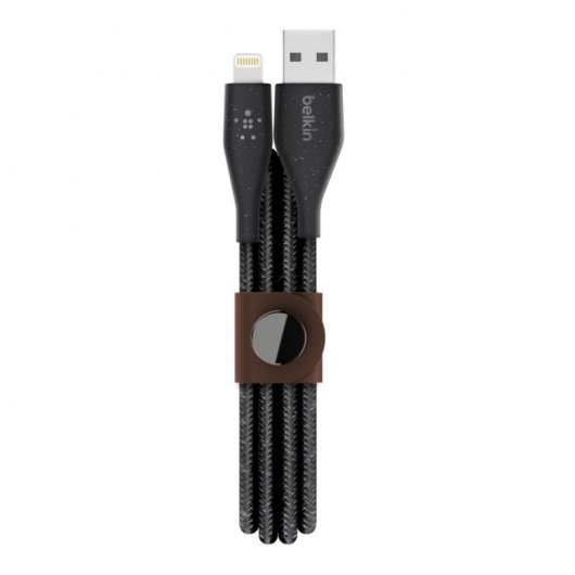 Belkin DuraTek Cable con Cinta Lightning a USB-A 1.2m Negro