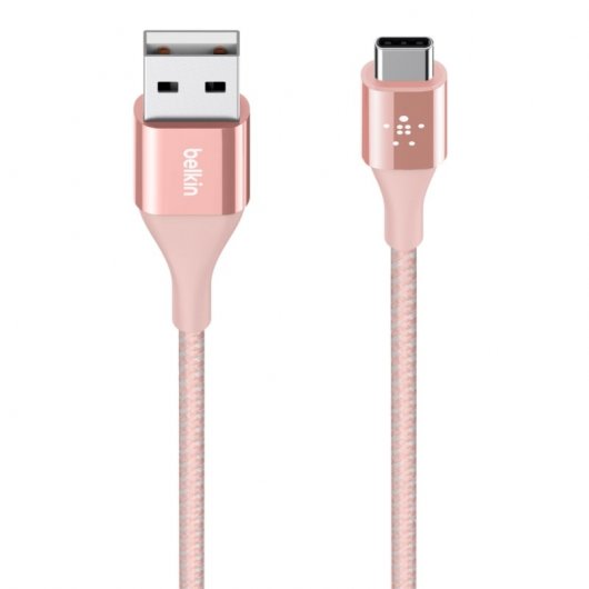 Belkin Cable MIXIT DuraTek de USB-C a USB-A 1.2m Rosa Dorado