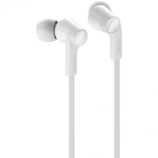 Auriculares Belkin Rockstar USB-C com Cancelamento de Ruído Branco