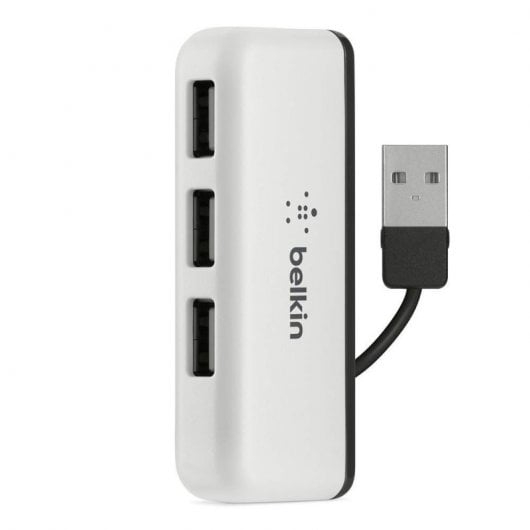 Hub portatile Belkin da USB 2.0 a 4x USB Bianco