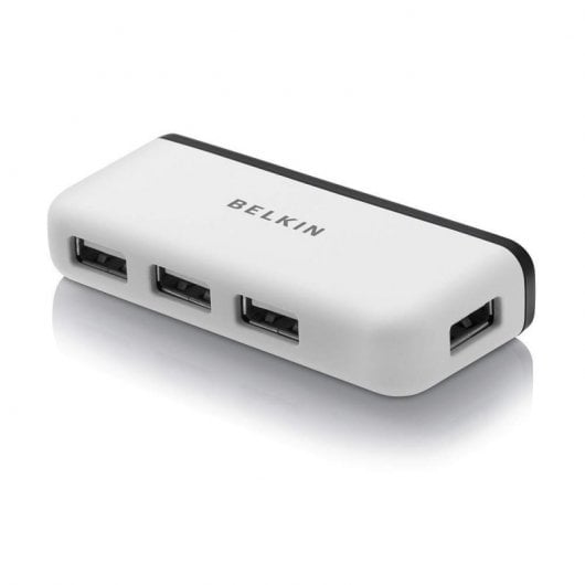 Hub portatile Belkin da USB 2.0 a 4x USB Bianco