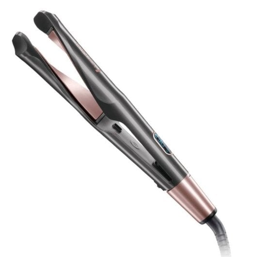 Prancha de Cabelo Cerâmica Turmalina 2 em 1 Remington S6606 230ºC 5 Definições Desligamento Automático Preto Bronze