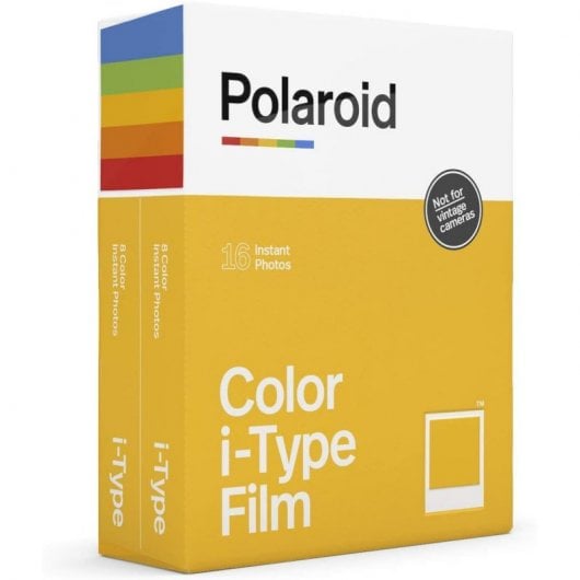 Polaroid Color Film 600 Pack 16 Sofortfarbfilme für I-Type