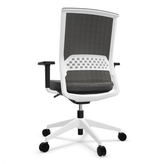 Actiu Stay Serie 30 Silla de Oficina Respaldo Tejido Técnico Harlequin Blanca/Negra