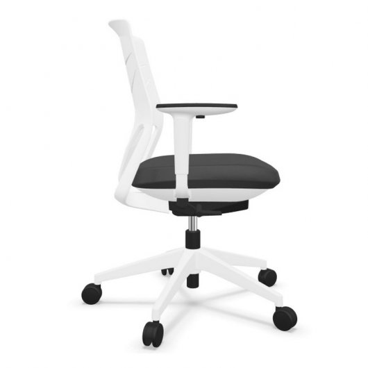 Actiu Efit 40 Silla de Oficina Respaldo Medio Blanca/Negra