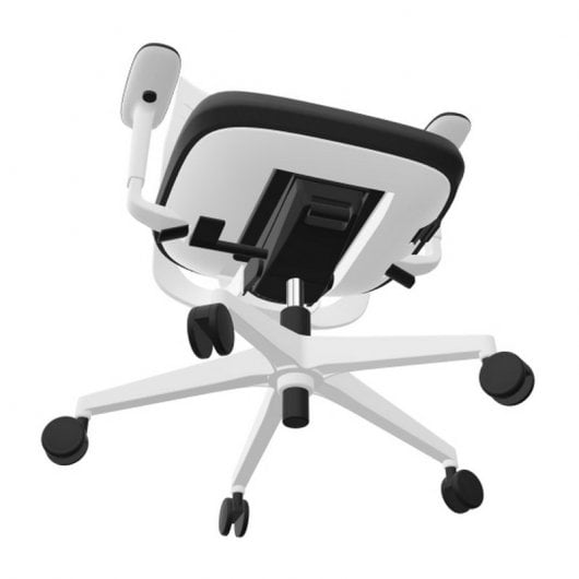 Actiu Efit 40 Silla de Oficina Respaldo Medio Blanca/Negra