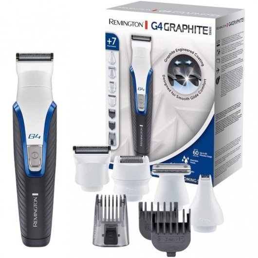 Tondeuse Multifonctionnelle Remington Graphite G4 Sans Fil 60min 7 Sabots