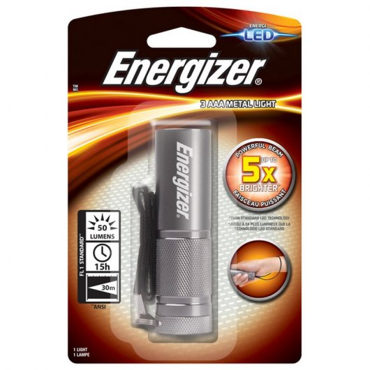Energizer Linterna Metálica LED 50 Lúmenes