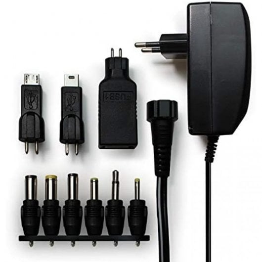 Metronic Transfomador Universal Regulable 2200mA Negro