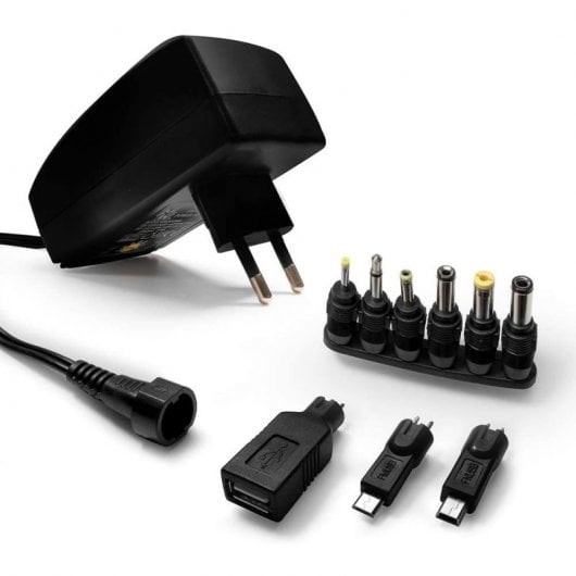 Metronic Transfomador Universal Regulable 2200mA Negro