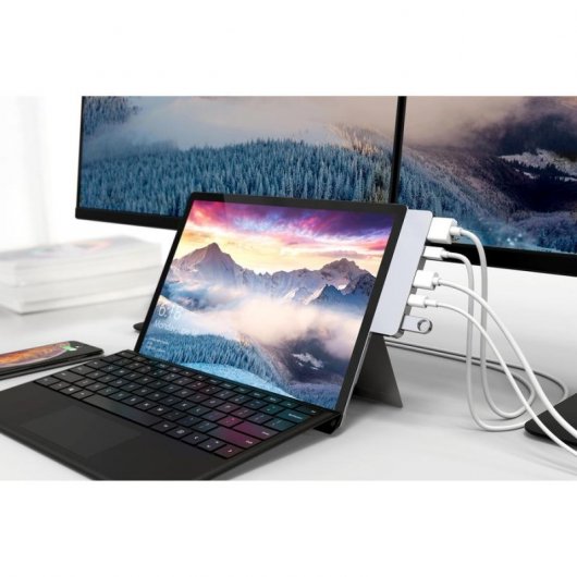 HyperDrive Dockstation USB-C para Surface Pro Negro