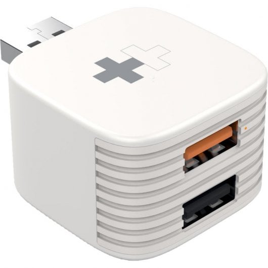 HyperCube Backup Cargador USB con Copias de Seguridad Blanco