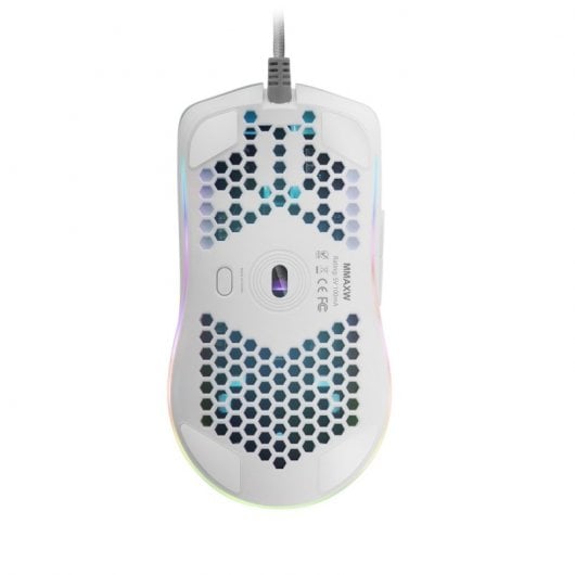 Mouse da gioco Mars Gaming MMAX RGB 12400 DPI bianco