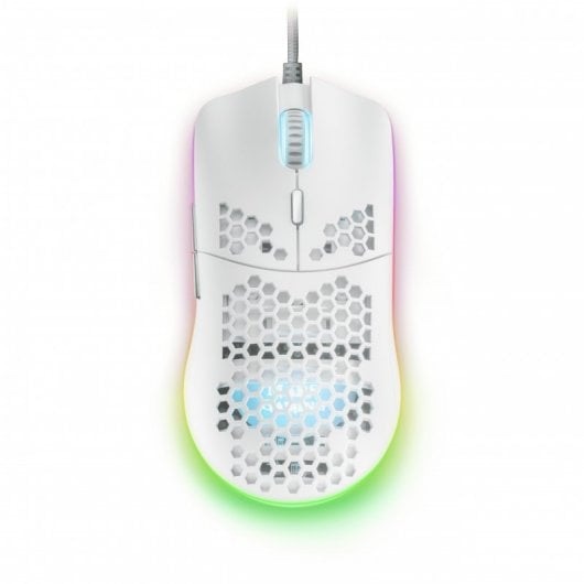 Mouse da gioco Mars Gaming MMAX RGB 12400 DPI bianco