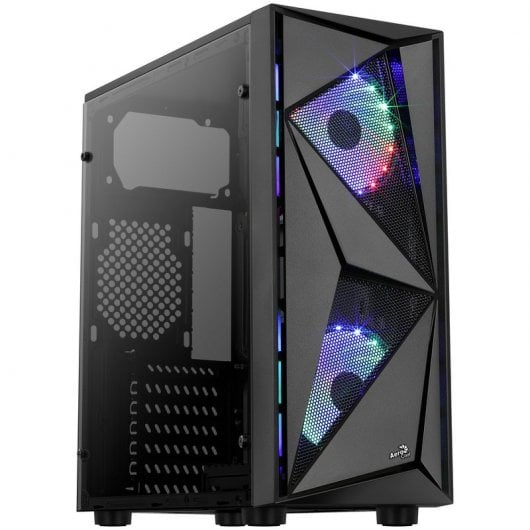 Aerocool Glider USB 3.0 FRGB con Ventana Acrílica Negra