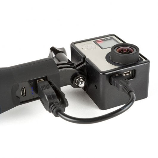 Quick Media Palo Selfie con Adaptador Go-Pro + Power Bank 5200 mAh