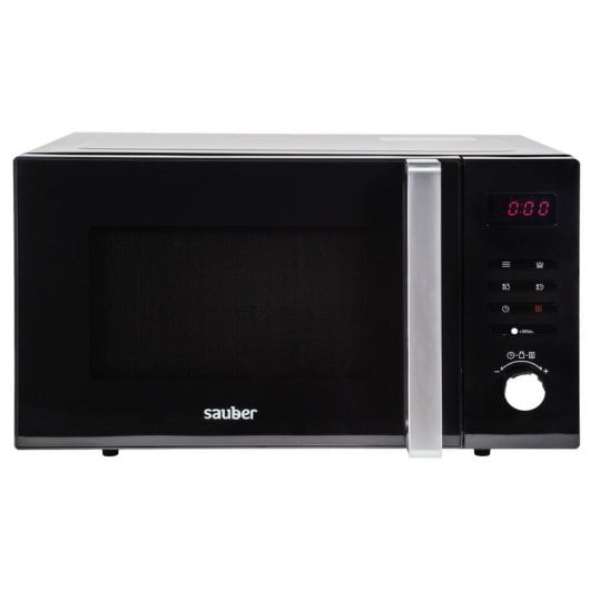 Sauber HMS04BDG Microondas con Grill 23L 800W Negro