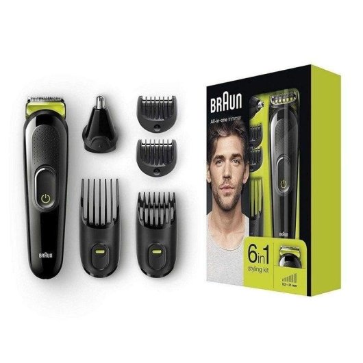 Braun MGK 3921 Barbero 6 en 1 Negro