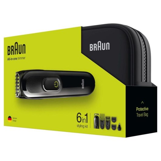 Braun MGK 3921 Barbero 6 en 1 Negro