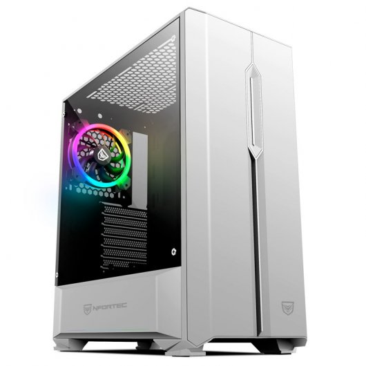 Nfortec Antares USB 3.0 Cristal Templado RGB Blanca Refurbished