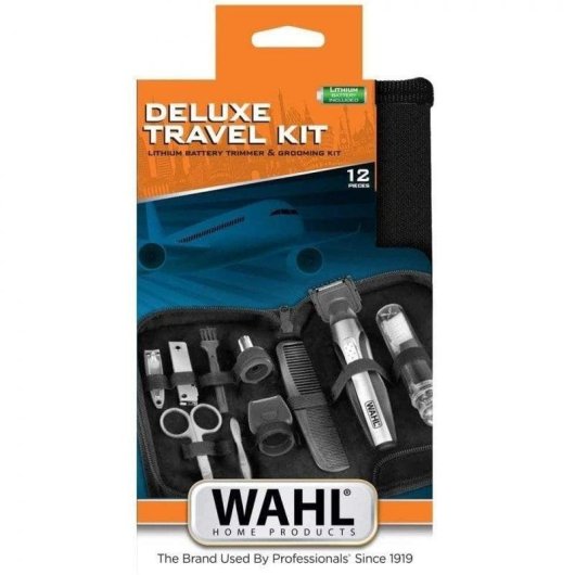 Nasen und Ohrentrimmer Wahl 5604 Travel Kit Deluxe Kabellos 4 Längen 1 Aufsatz Trocken