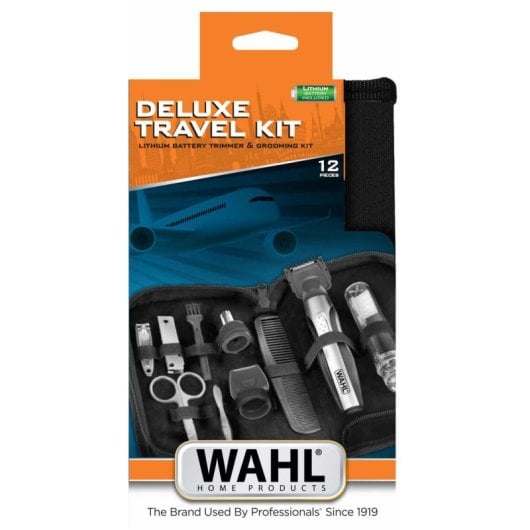 Nasen und Ohrentrimmer Wahl 5604 Travel Kit Deluxe Kabellos 0,7mm 4 Längen Aufbewahrungstasche