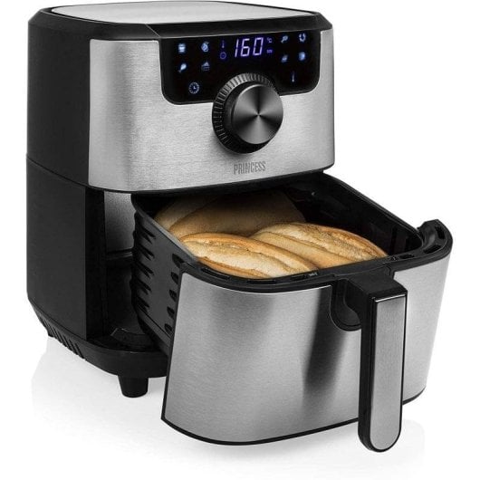 Fritteuse Heißluft Princess 182033 Deluxe 4,5L 1500W Digital Timer Antihaft